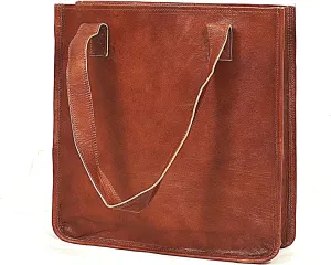 14 InchVintage Leather Tote Bag Large Shopper's Tote for Women Vintage Tote Bag Women