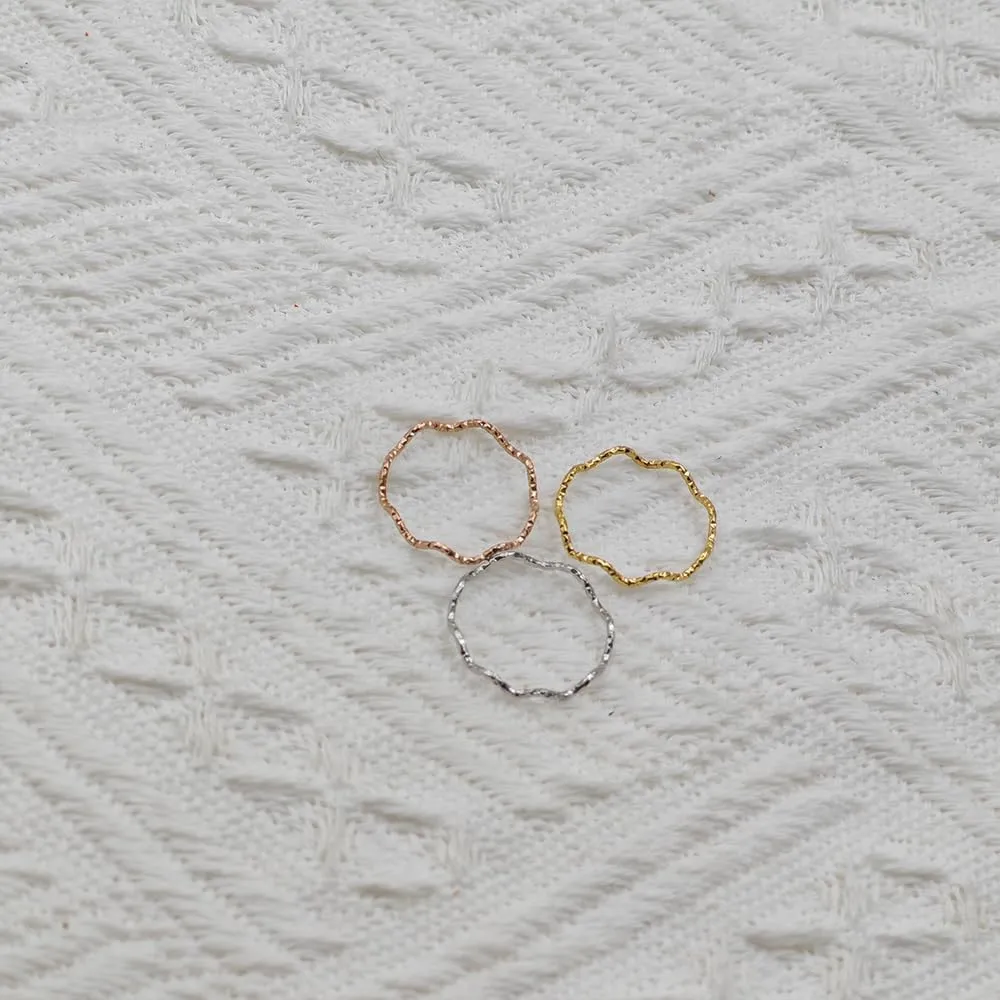 14K Gold Plated 3 Rings Set Stacking Ring for Women Non Tarnish Minimalist Stackable rings Jewelry Gifts
