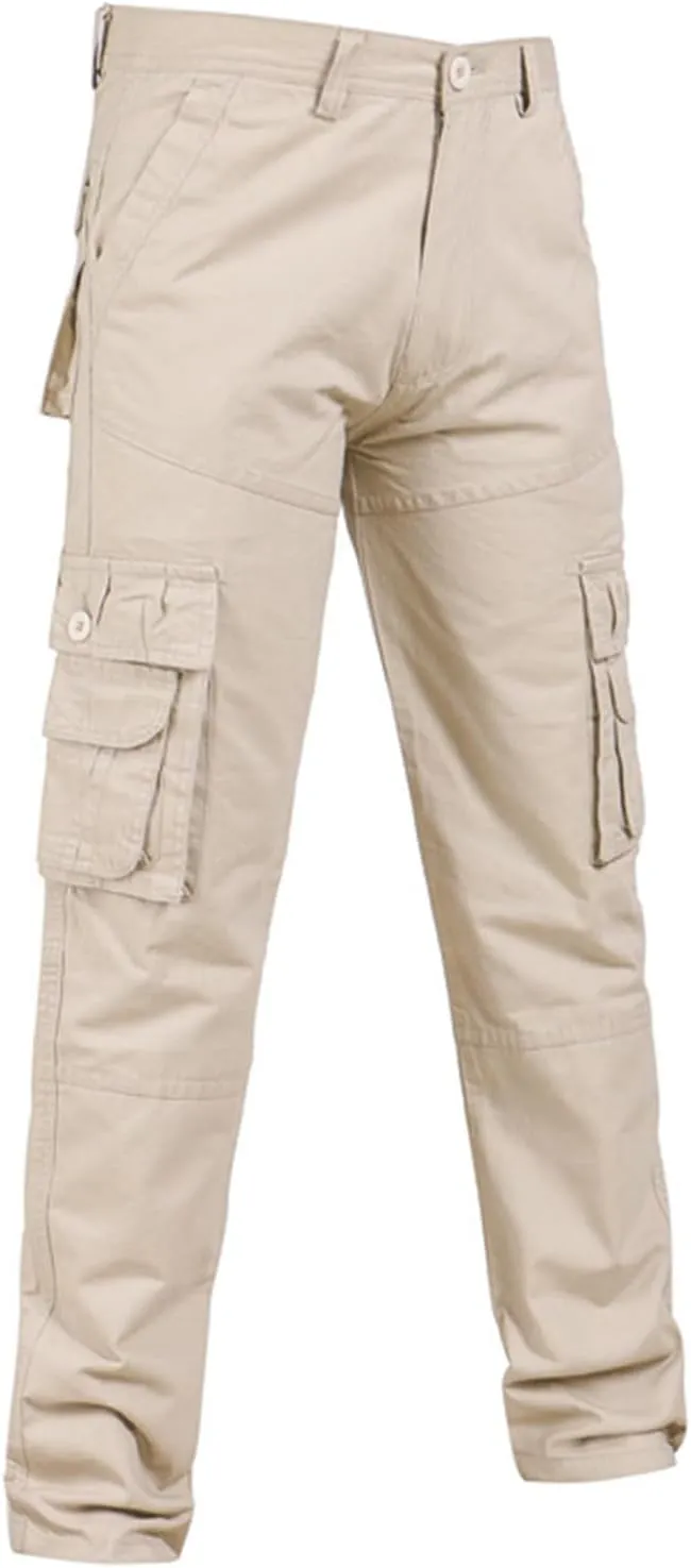 2023 Mens Cargo Pants Loose Fit with Multi Pockets Wild Hiking Pants Lightweight Trousers Stylish Outdoor Sweatpants Joggers