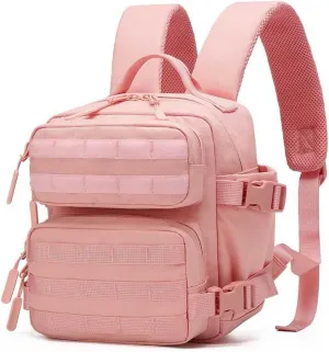 9L Mini Backpack for Men and Women, Small Backpack for Gym Hiking Travel Sports Running (Pink)