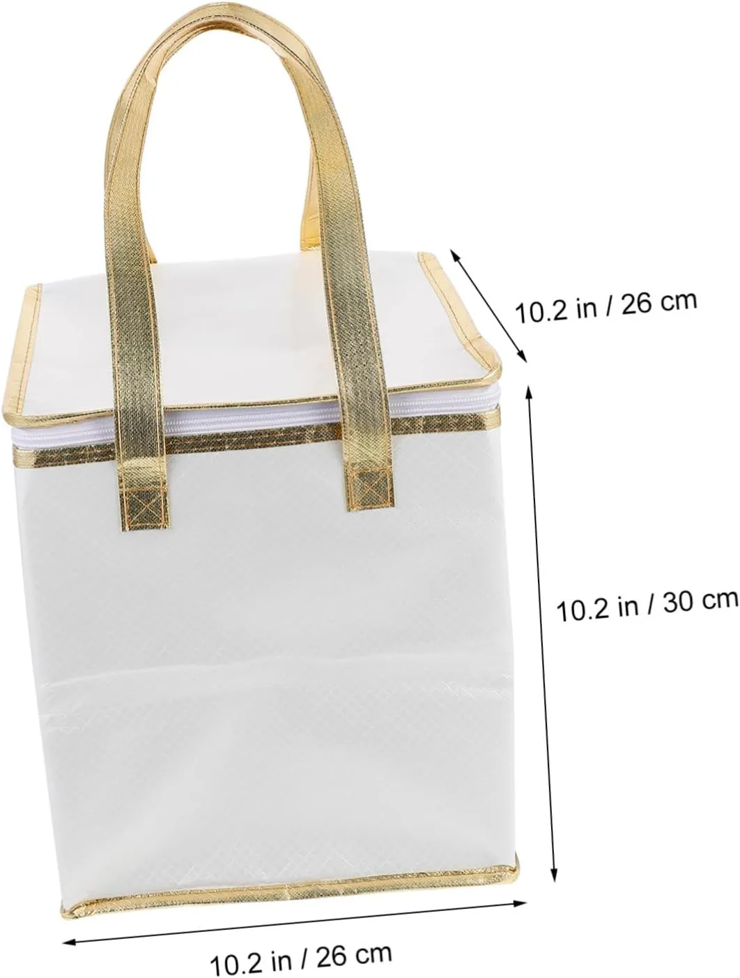 ABOOFAN 1pc Insulation for Storage Insulated Catering Portable Insulated Lunch Insulated Cool Thermal Shopping Cake Insulated Food Picnic Aluminum White