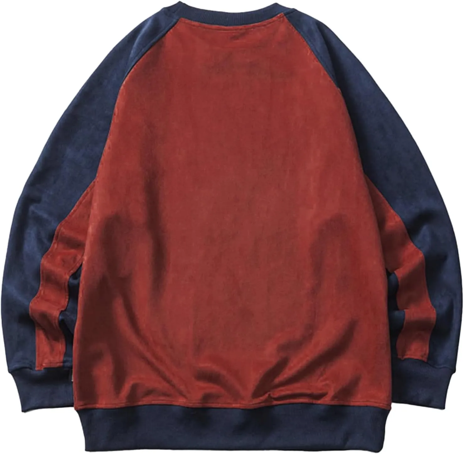 Aelfric Eden Oversized Sweatshirt Vintage Crewneck Sweatshirts Casual Long Sleeve Suede Pullover