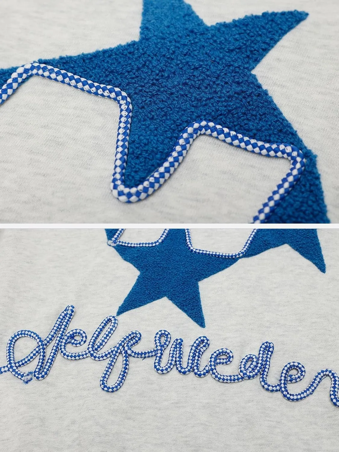 Aelfric Eden Y2k Hoodie Women Graphic Oversized Hoodies Star Embroidered Hoodied Sweatshirt Casual Vintage Pullover