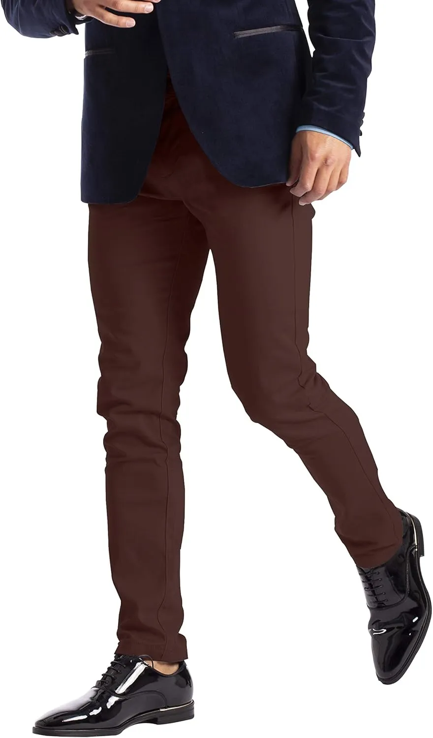 Alamo Slim-Fit Chinos Pants Men - Classic Breathable Flat-Front Chino Pants for Men