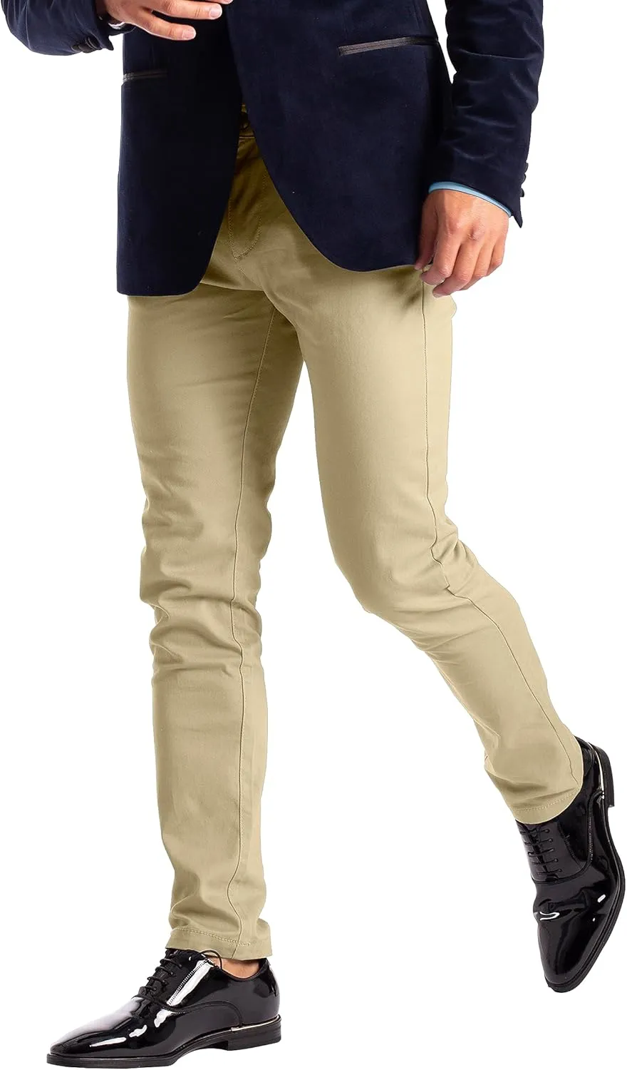 Alamo Slim-Fit Chinos Pants Men - Classic Breathable Flat-Front Chino Pants for Men