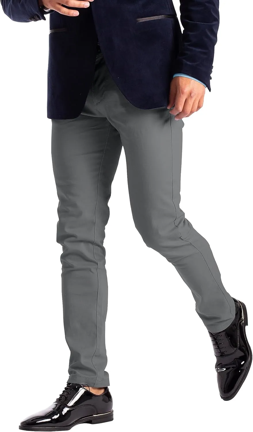 Alamo Slim-Fit Chinos Pants Men - Classic Breathable Flat-Front Chino Pants for Men