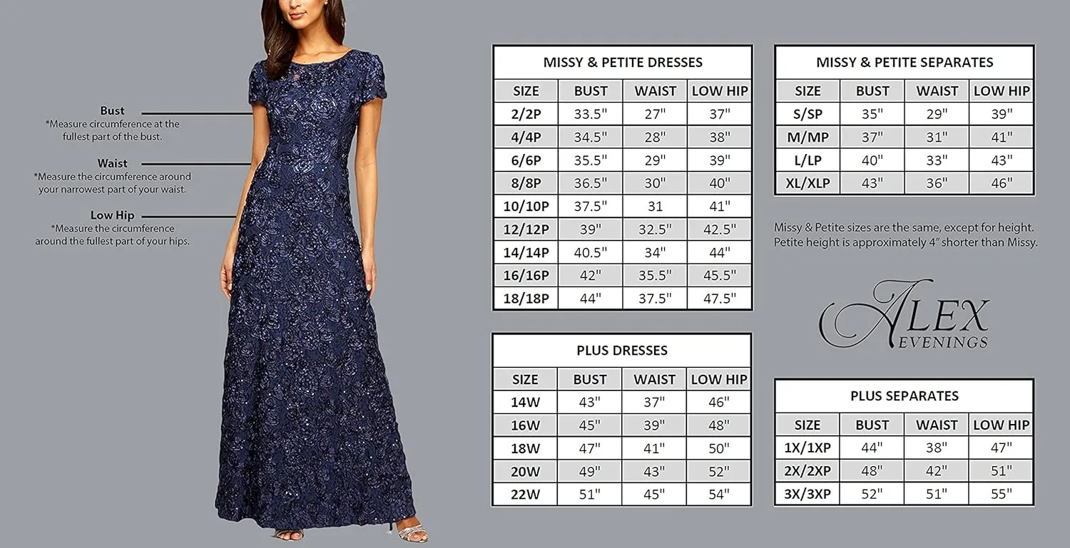 Alex Evenings Women's Long Length A-line Sweetheart Neck Gown with Cap Sleeves, Mother of The Bride Dress