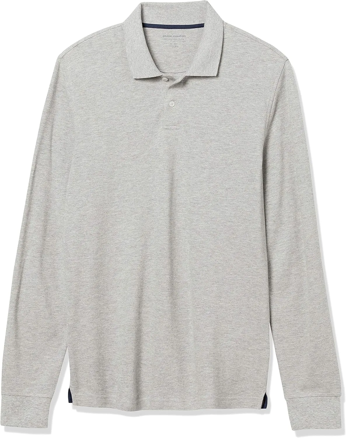 Amazon Essentials Long-Sleeve Polo Shirt for Men, Slim Fit Pique