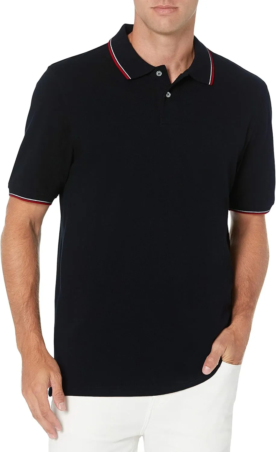 Amazon Essentials Men's Regular-Fit Cotton Pique Polo Shirt (Available in Big & Tall)