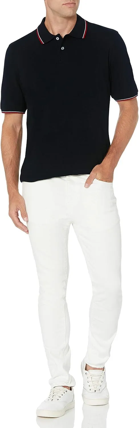 Amazon Essentials Men's Regular-Fit Cotton Pique Polo Shirt (Available in Big & Tall)