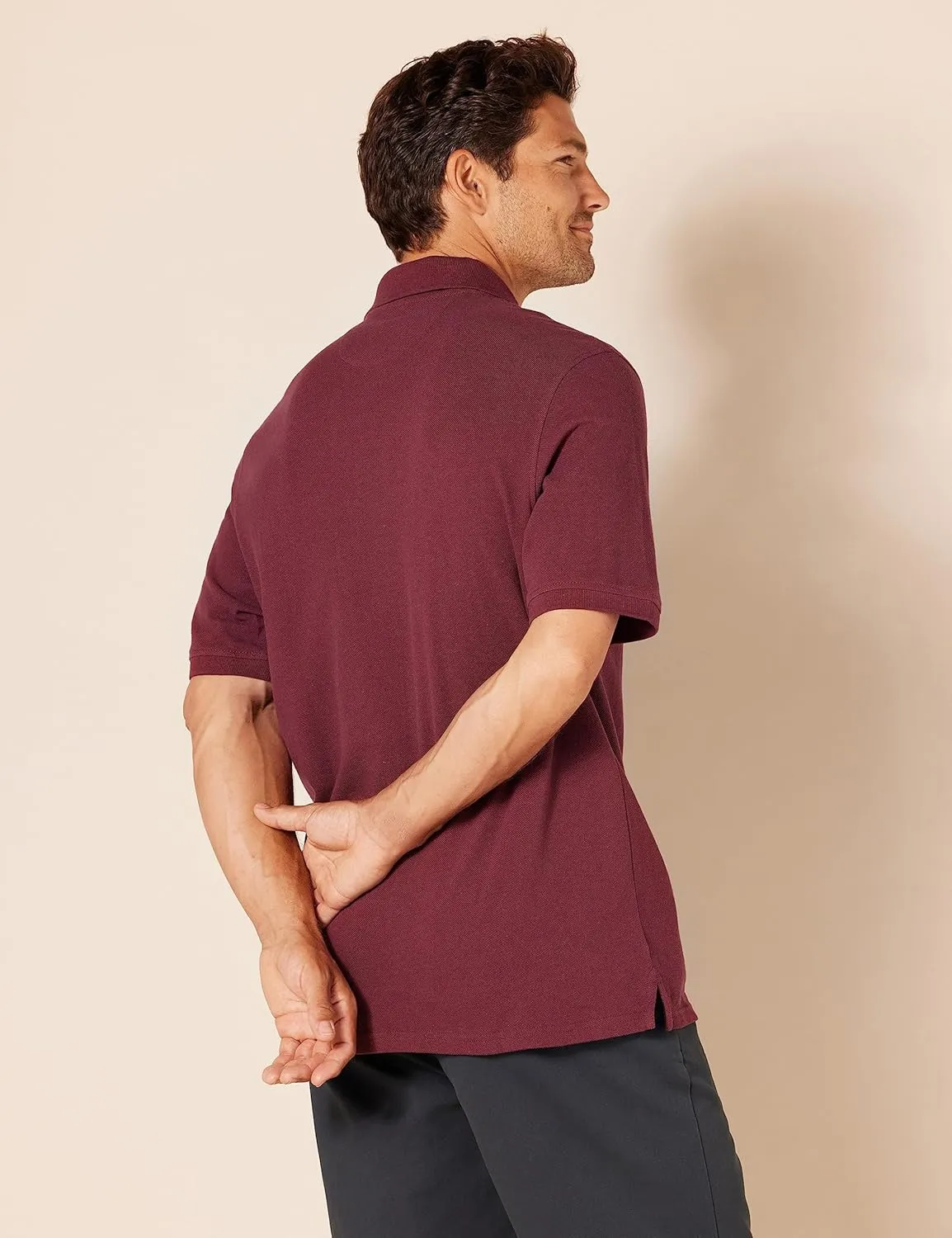 Amazon Essentials Men's Regular-Fit Cotton Pique Polo Shirt (Available in Big & Tall)