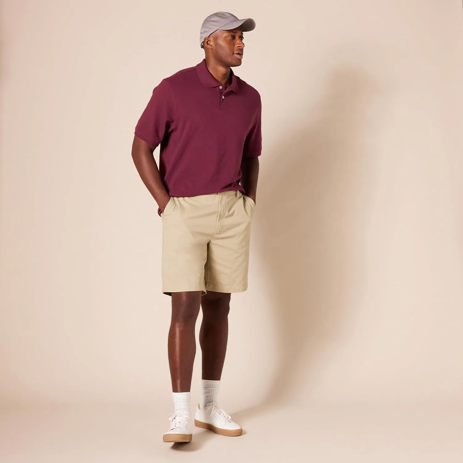 Amazon Essentials Men's Regular-Fit Cotton Pique Polo Shirt (Available in Big & Tall)