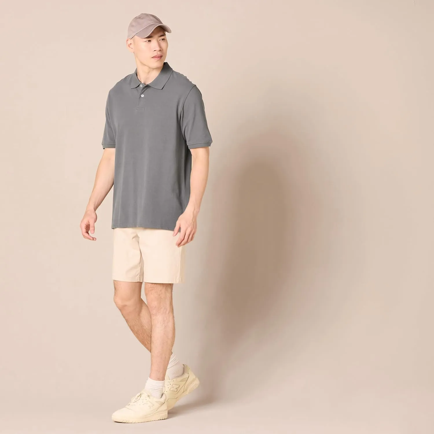 Amazon Essentials Men's Regular-Fit Cotton Pique Polo Shirt (Available in Big & Tall)