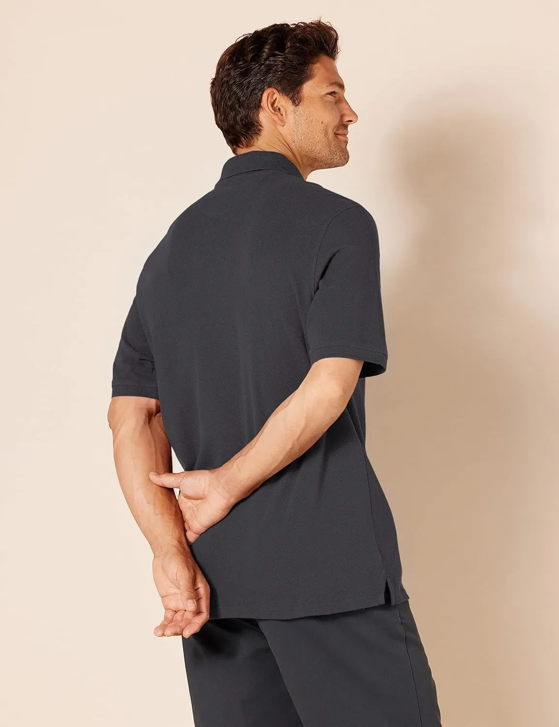 Amazon Essentials Men's Regular-Fit Cotton Pique Polo Shirt (Available in Big & Tall)