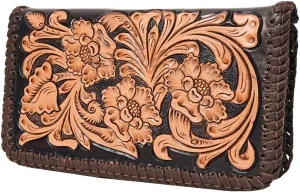 American Darling Clutch Hand Tooled Genuine Leather Western Women Bag Handbag Purse | Leather Clutch Bag | Clutch Purses for Women | Cute Clutch Bag | Clutch Purse