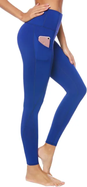 Auu High Waisted Leggings with Pockets Workout Leggings for Women Stretch Yoga Pants Buttery Soft