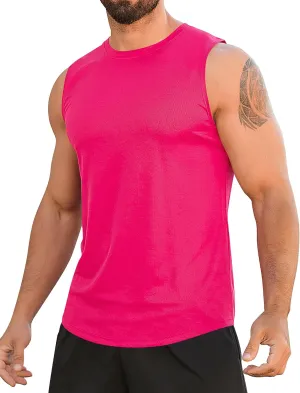 Babioboa Men's Tank Tops Gym Mesh Quick Dry Muscle Shirts Bodybuilding Sleeveless T-Shirt Workout Sports Fitness Tee