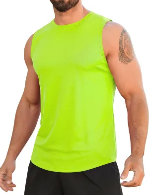 Babioboa Men's Tank Tops Gym Mesh Quick Dry Muscle Shirts Bodybuilding Sleeveless T-Shirt Workout Sports Fitness Tee