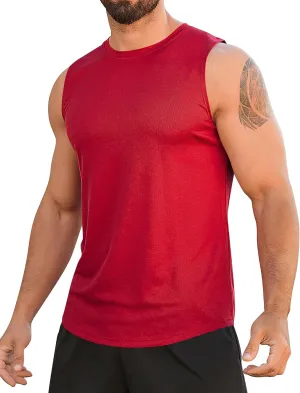 Babioboa Men's Tank Tops Gym Mesh Quick Dry Muscle Shirts Bodybuilding Sleeveless T-Shirt Workout Sports Fitness Tee