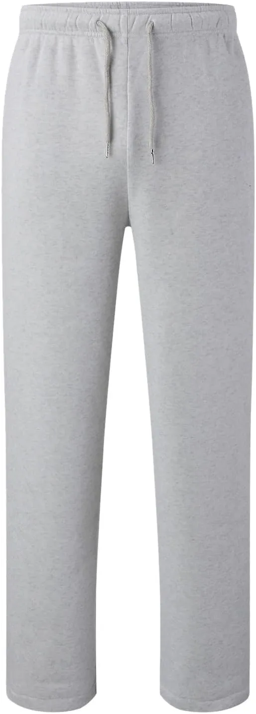 Baggy Sweatpants for Women Elastic High Waist Drawstring Straight Wide Leg Lounge Pants Open Bottom Athletic Joggers Trousers
