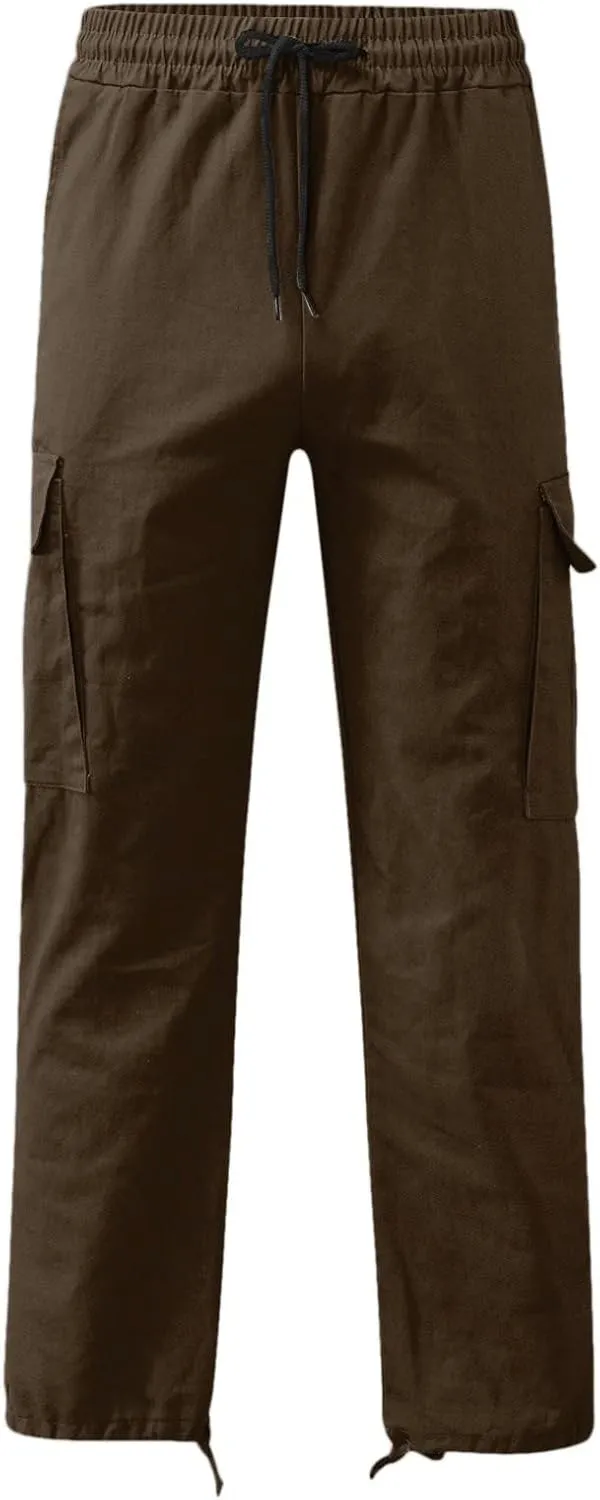 Big and Tall Cargo Pants for Men Sweatpants for Men Hiking Pants with 6 Pocket Lightweight Casual Sports Baggy Jogger