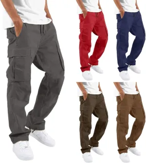 Big and Tall Cargo Pants for Men Sweatpants for Men Hiking Pants with 6 Pocket Lightweight Casual Sports Baggy Jogger