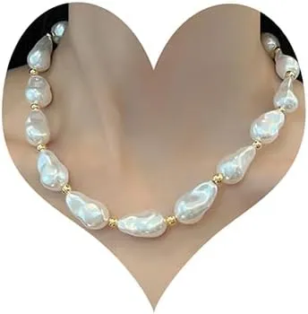 Boho Simple Pearl Shiny Punk Bar Choker Necklaces Dainty Rhinestones Pearls Chunky Short Halloween Choker Necklace Chain Multilayer Choker Necklaces Prom Party Bar for Women
