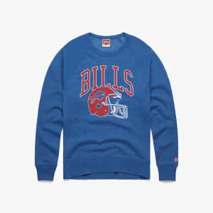 Buffalo Bills Helmet Retro Crewneck
