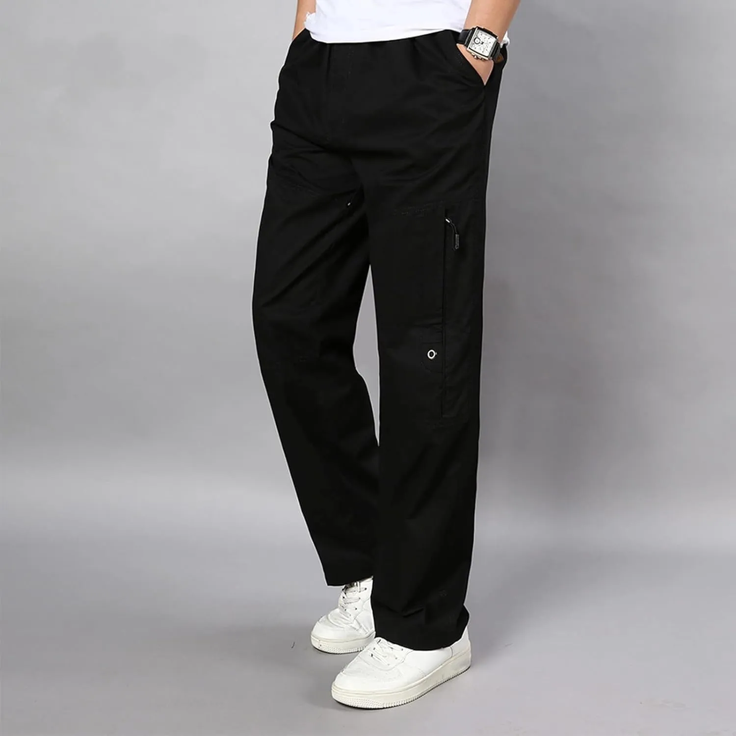 Cargo Pants for Men Joggers Fit Multi Pocket Cargo Pants Casual Fashion Hiking Outdoor Recreation Trousers Long Cargo