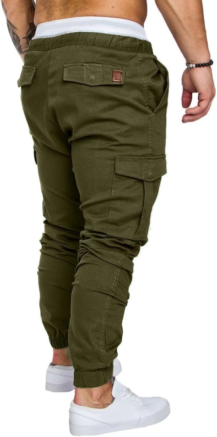 Cargo Pants for Men Tactical Pants Casual Hiking Pants Flex Warm Cotton Cargo Pants Workout Joggers with Pockets