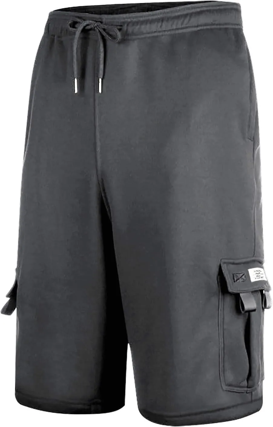 Cargo Shorts for Men Comfy Drawstring Elastic Waist Sports Sweat Shorts Lightweight Gym Workout Shorts Multi Pockets