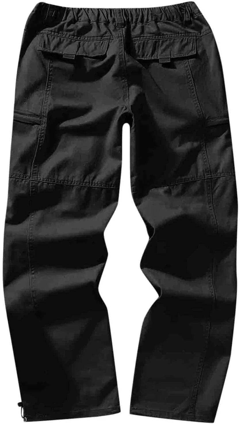 Cargo Sweatpants for Men Big and Tall Casual Jogging Trousers Lightweight Hiking Work Pants Outdoor Pant Winter Pants