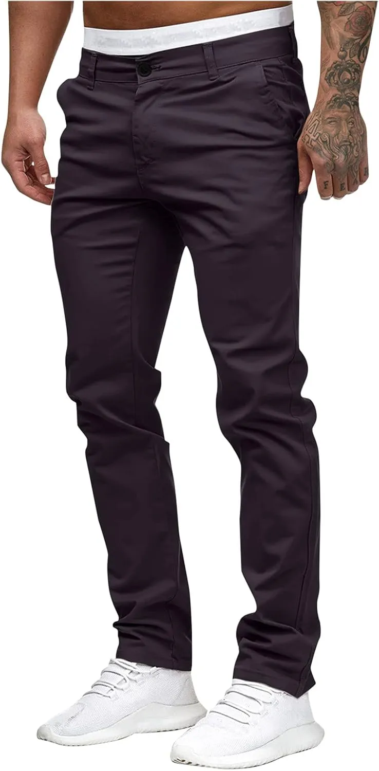 Cargo Trousers for Men Casual Sweatpants Outdoor Elastic Waist Drawstring Pant with Pockets Men's Pants Cargo Joggers