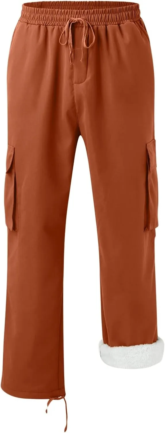 Cargo Trousers for Men Multi-Pocket Pants Tooling Men's Pants Golf Pants Men Stretch Men's Heavyweight Cargo Fleece