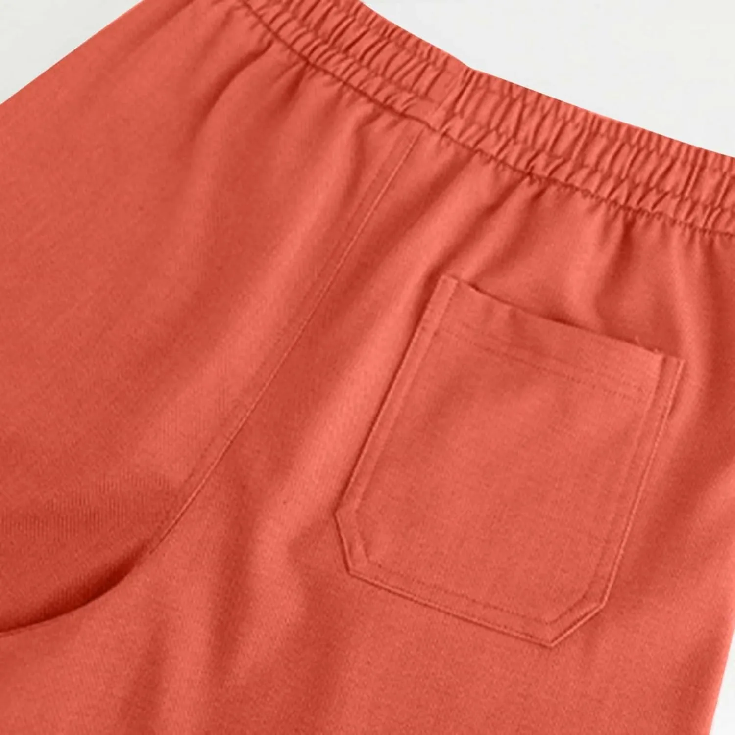Casual Linen Shorts for Women High Elastic Waisted Shorts Summer Pull On Drawstring Short Beach Loose Fit Shorts