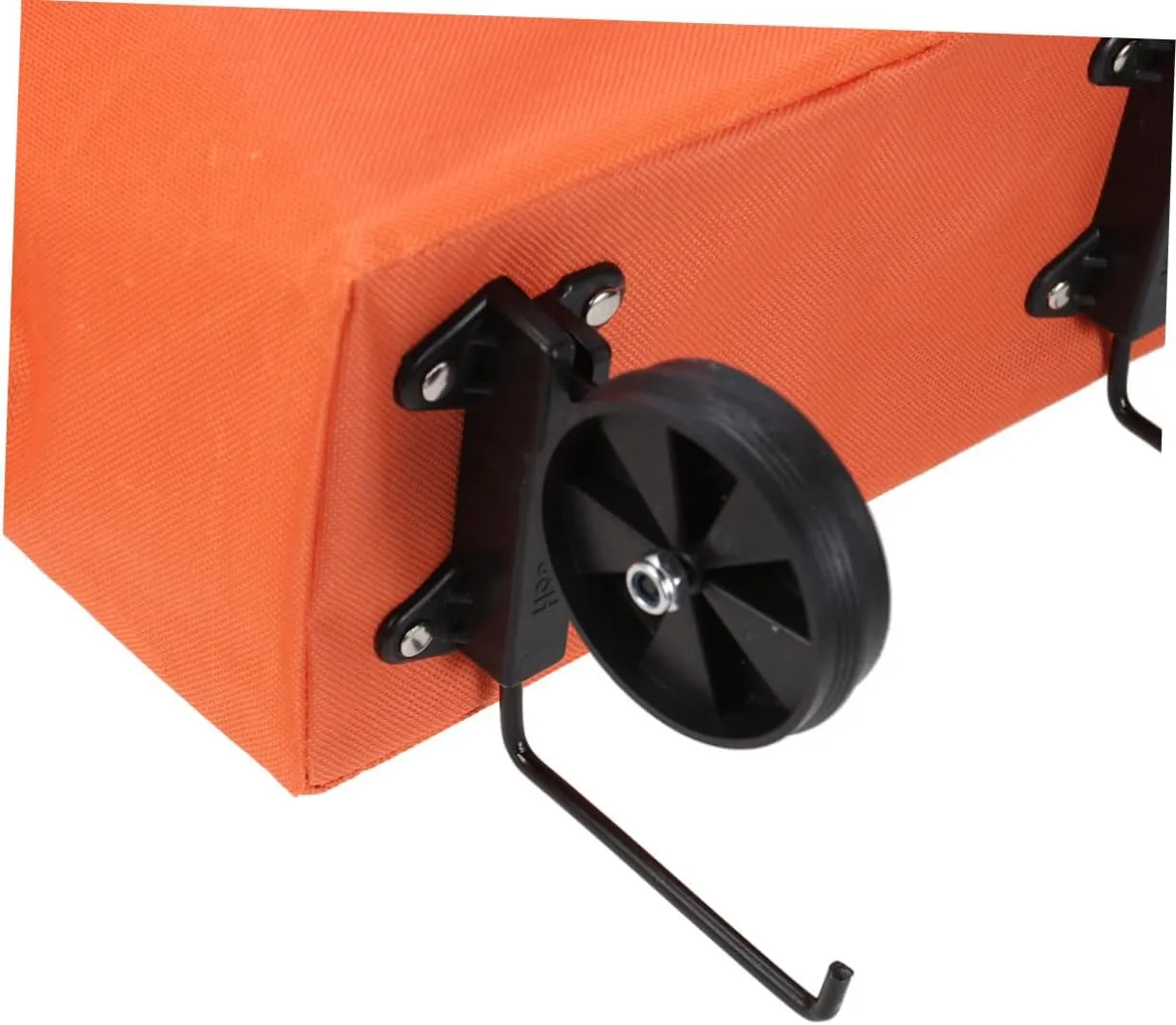 Ciieeo Bag Folding Shopping Cart Portable Shopping Cart Trolley Car Portable Car Folded Bag Vegetables Organizer Orange