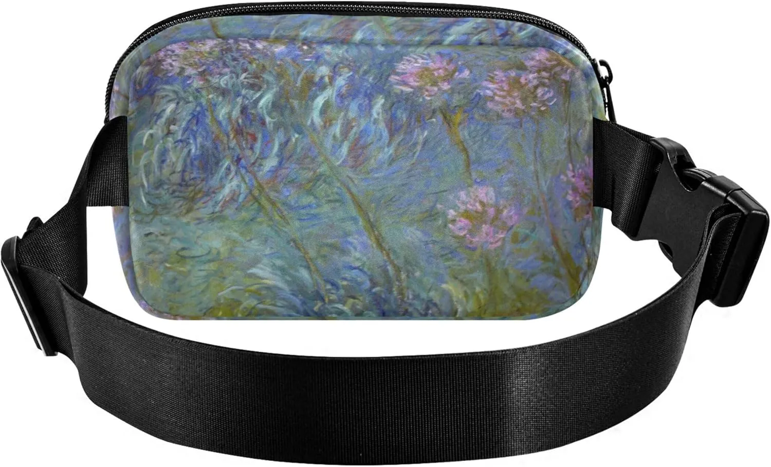 Claude Monet Agapanthus Anagoria Women Fanny Packs Waterproof Large Hip Belt Bag Cute Waist Pouch for Women