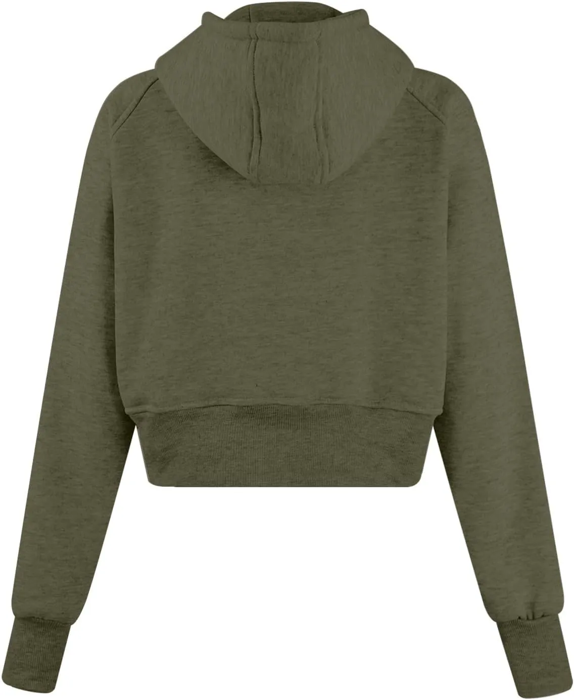 Cropped Zip Up Hoodie Women Oversized Sweatshirt with Thumb Holes 2024 Fall Outfits Y2k Fleece Jacket Winter Clothes