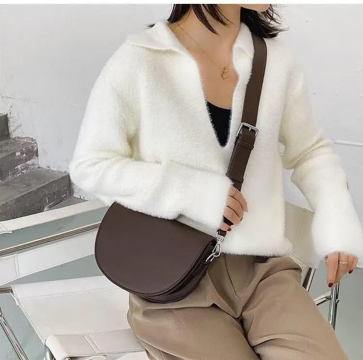 cross-body bag Netflix Wide Shoulder Strap Shoulder Crossbody Saddle Bag
