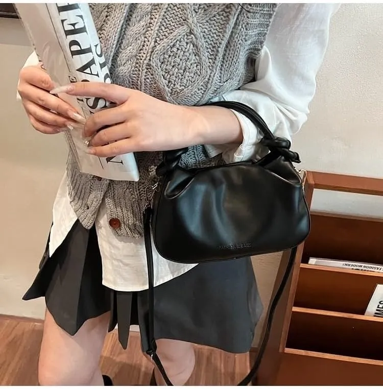 cross-body bag Pleated Bucket Satchel