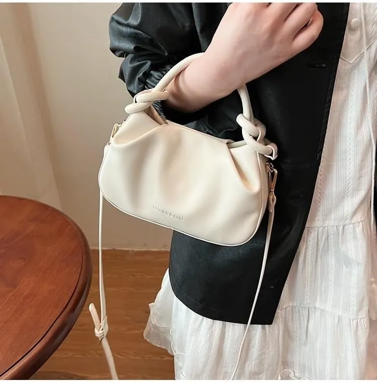 cross-body bag Pleated Bucket Satchel