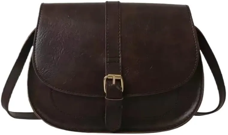 cross-body bag Solid Color Commuter Crossbody Saddle Bag