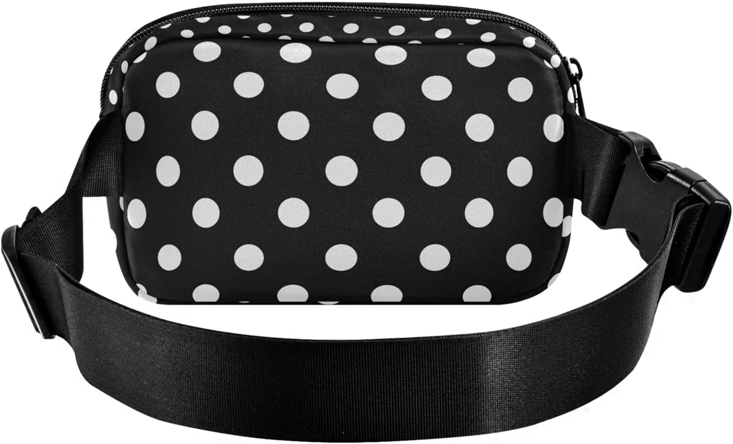 Custom Black White Dots Fanny Packs Women Waterproof Large Hip Belt Bag Colorful Crossbody Waist Pack