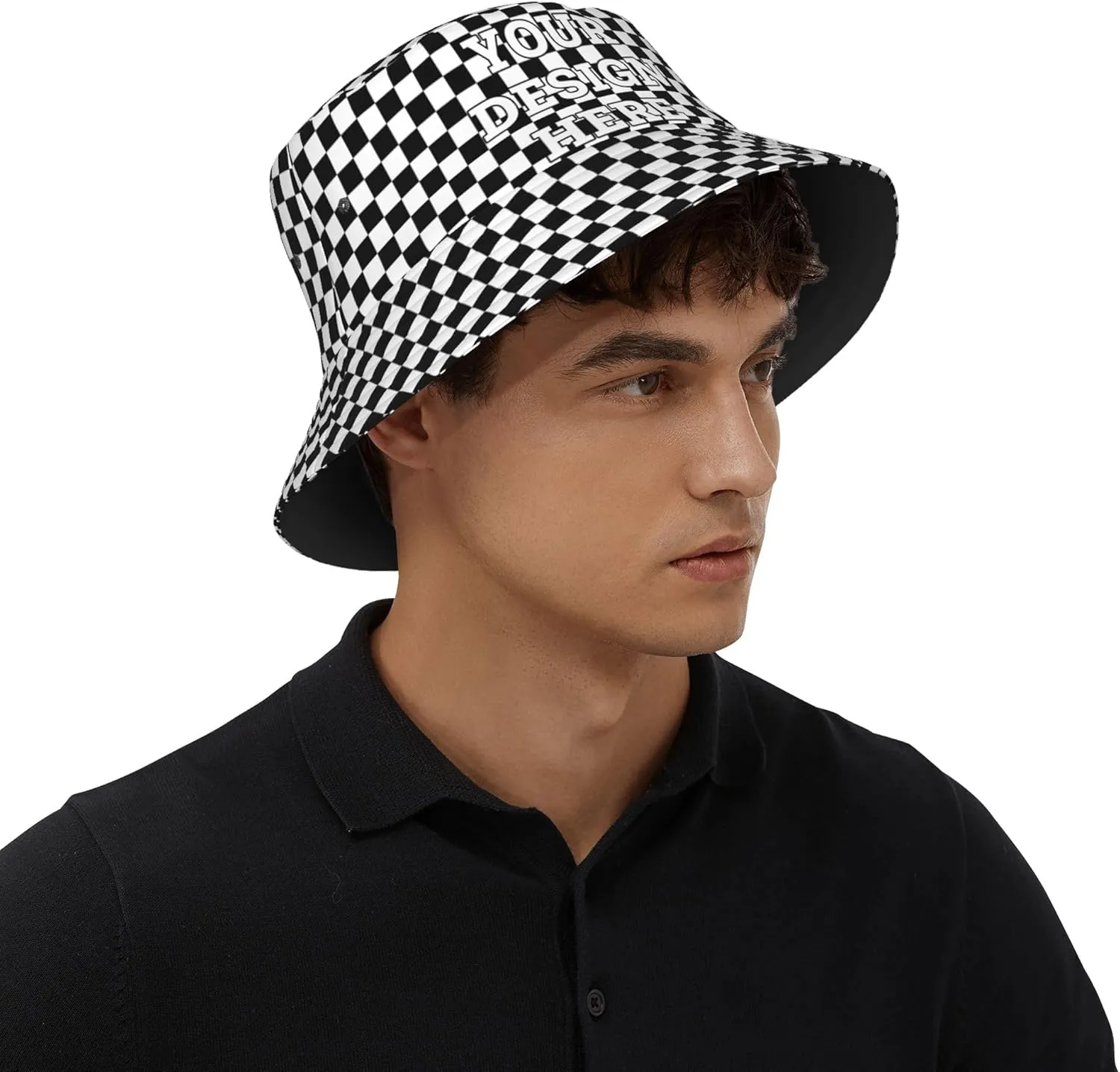 Custom Bucket Hats Bulk Personalized Bucket Hat Your Design Here Fashion Custom Hats Customized Gifts