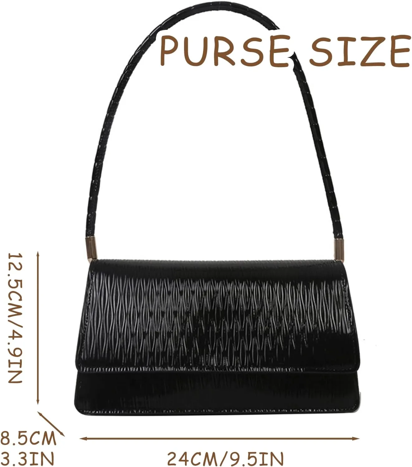 Cute Purse Small Bag Chic Mini Purses Retro Classic Elegance Sleek Minimalist French Vintage Handbag