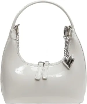 Cute Purse Small Hobo Bag Heart Charm Y2k Mini Purses Retro Classic Elegance Luxurious and Vintage Handbag
