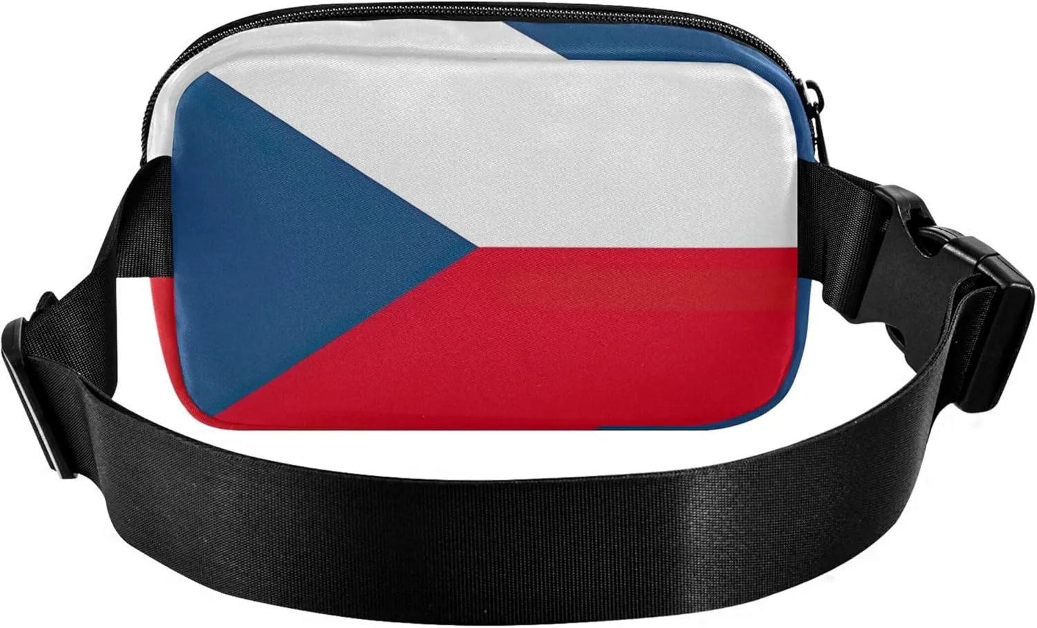 Czech Republic Flag Waterproof Womens Fanny Pack Anti Theft Belt Bag Designer Travel Waist Pack for Men