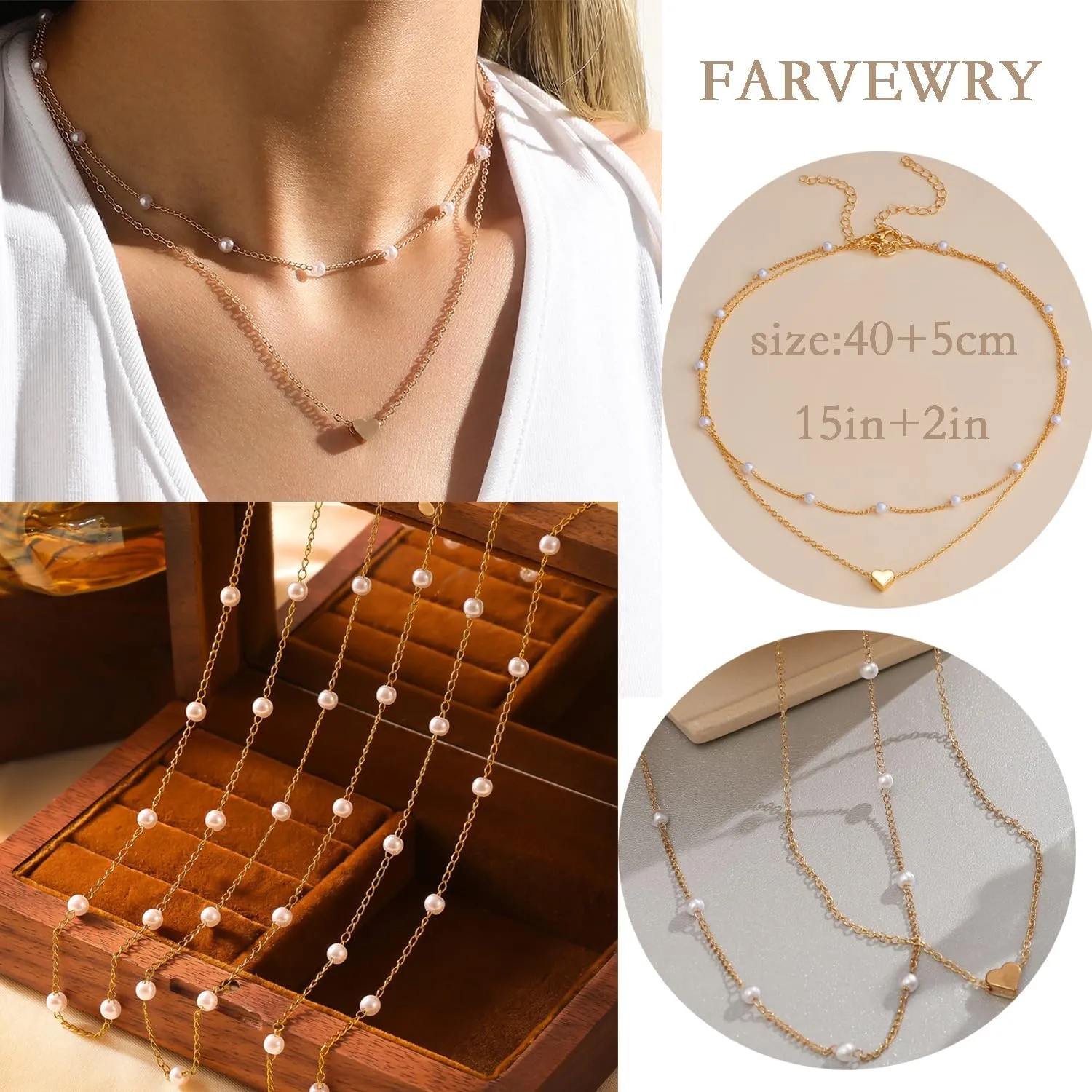 Dainty Layered Necklaces Pendent for Women Trendy Multilayer Bar Disc Simple Herringbone Adjustable Chain Layering Y Pendant Necklaces Jewelry