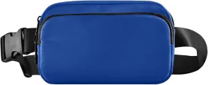 Dark Powder Blue Waterproof Fanny Pack for Women Hip Bag Belt Pouch Funky Travel Waist Pack for Men
