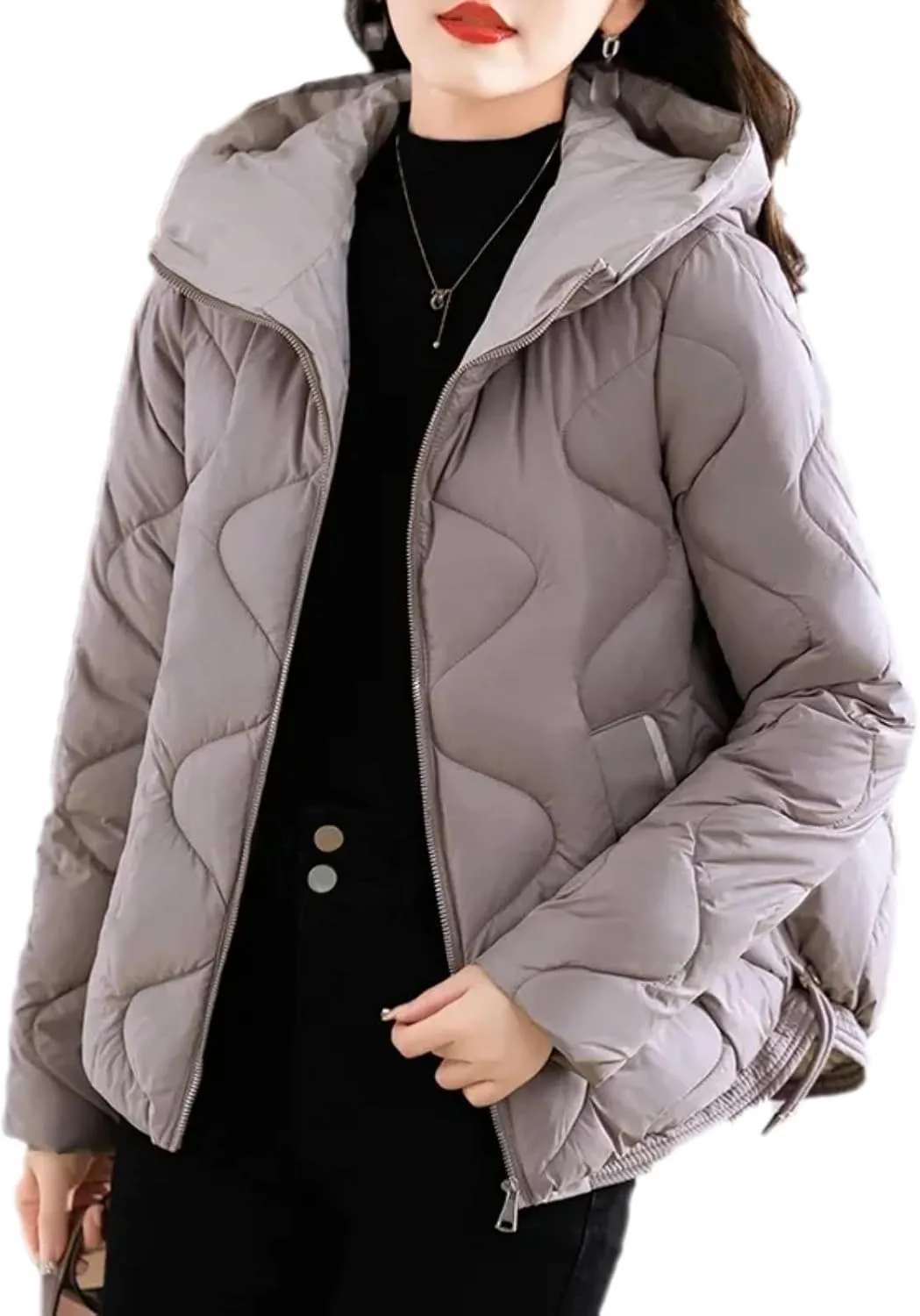 Dawery Winter Jacket Women Hooded Down Cotton Coat Female Parkas Thick Warm Cotton-Padded Coat Outwear